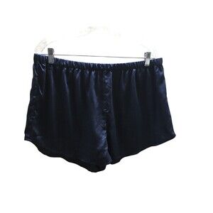 Ettitude Shorts Women's Size XL Navy Stretch 100% Bamboo Lyocell Stretch Light